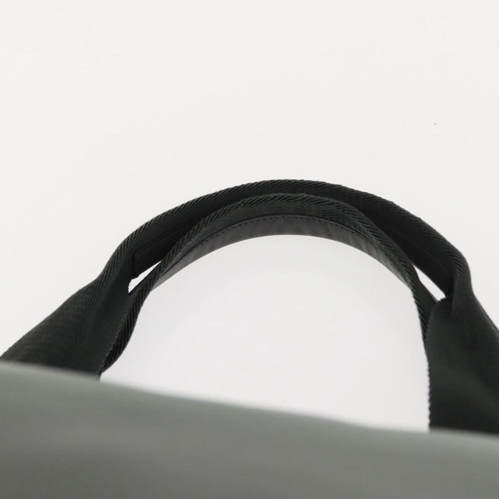 PRADA Tote Bag Nylon 2way Khaki Silver Auth 146790 - Picture 14 of 16